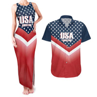 Custom USA Shooting Couples Matching Tank Maxi Dress and Hawaiian Shirt 2024 Sporty Style - Wonder Print Shop