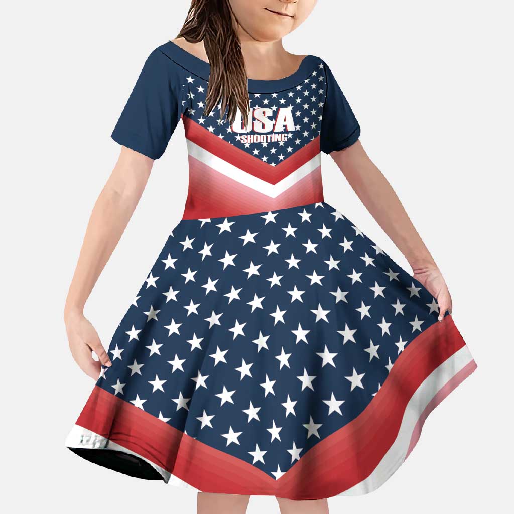 Custom USA Shooting Family Matching Mermaid Dress and Hawaiian Shirt 2024 Sporty Style - Wonder Print Shop
