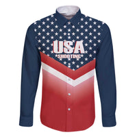 Custom USA Shooting Family Matching Off The Shoulder Long Sleeve Dress and Hawaiian Shirt 2024 Sporty Style - Wonder Print Shop