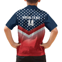 Custom USA Shooting Family Matching Off Shoulder Short Dress and Hawaiian Shirt 2024 Sporty Style - Wonder Print Shop