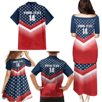 Custom USA Shooting Family Matching Puletasi and Hawaiian Shirt 2024 Sporty Style - Wonder Print Shop