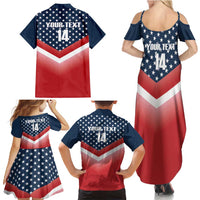 Custom USA Shooting Family Matching Summer Maxi Dress and Hawaiian Shirt 2024 Sporty Style - Wonder Print Shop