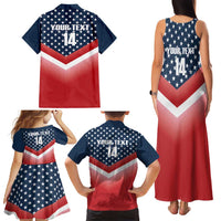 Custom USA Shooting Family Matching Tank Maxi Dress and Hawaiian Shirt 2024 Sporty Style - Wonder Print Shop