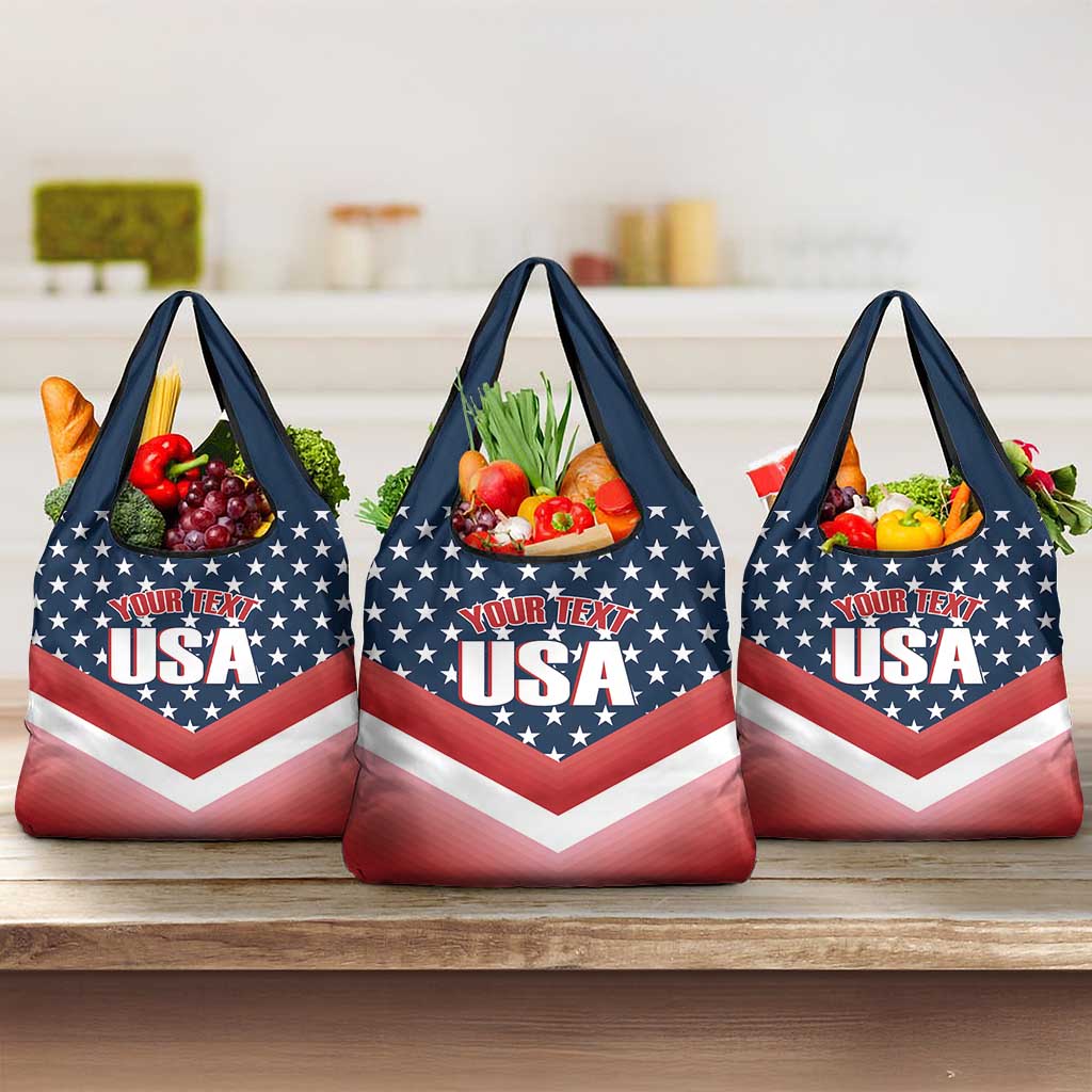 Custom USA Shooting Grocery Bag Sporty Style