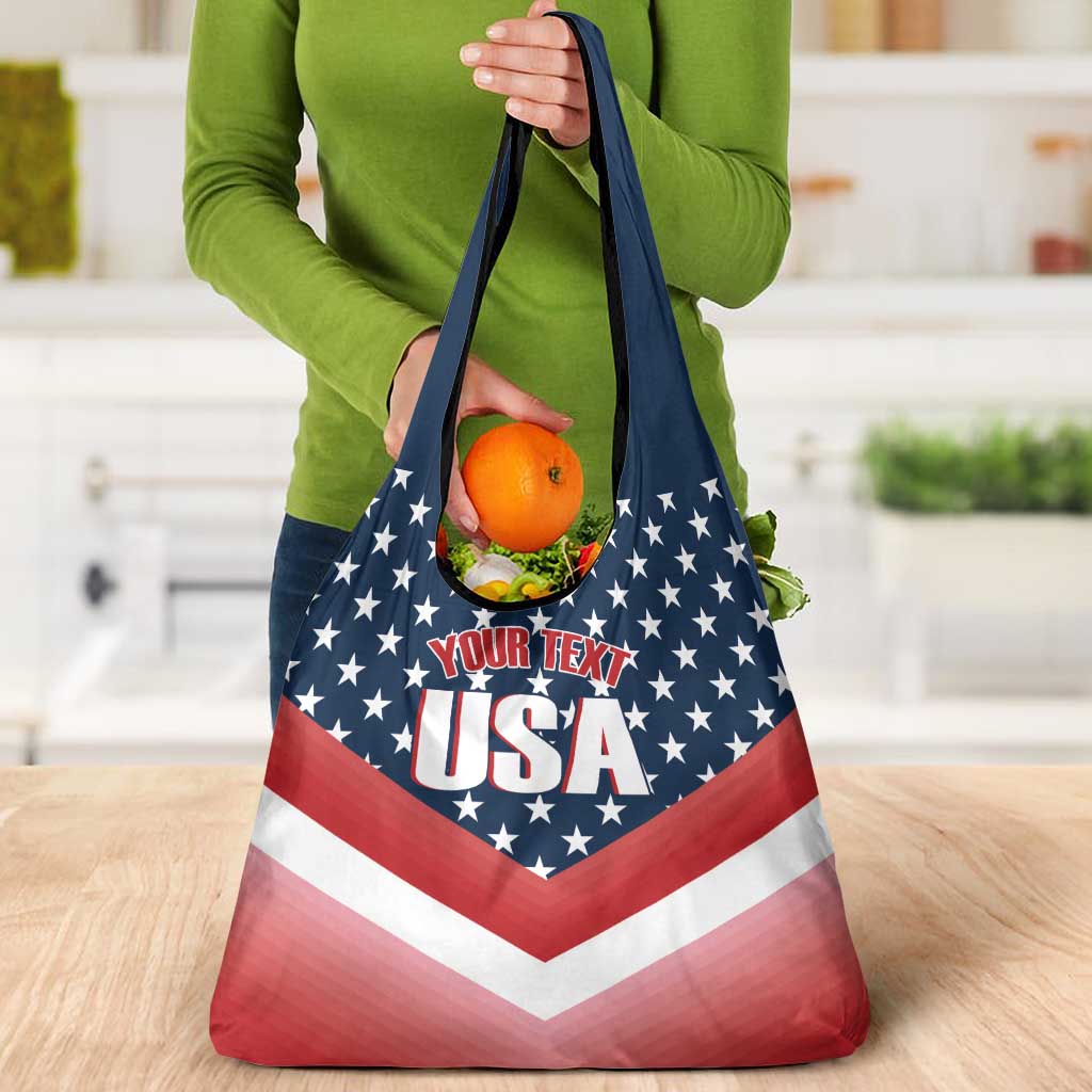 Custom USA Shooting Grocery Bag Sporty Style