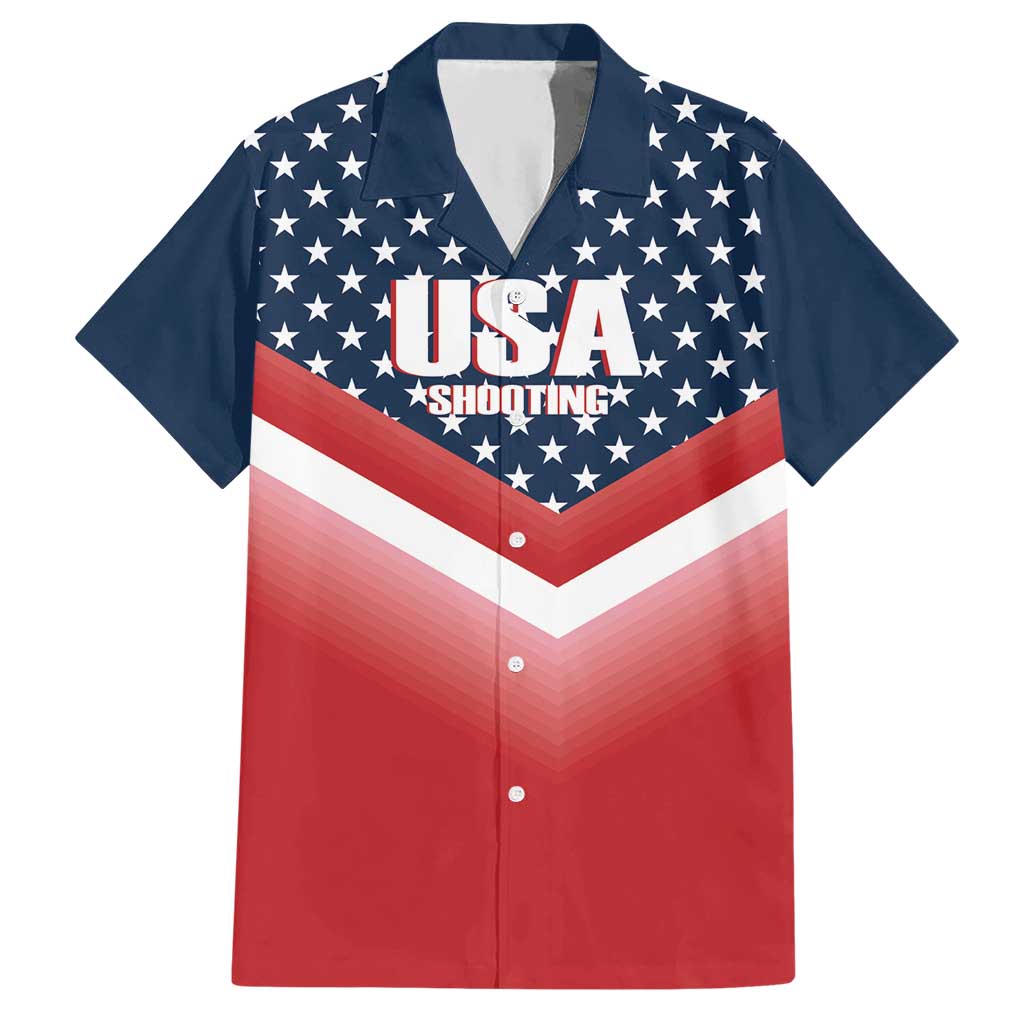 Custom USA Shooting Hawaiian Shirt 2024 Sporty Style - Wonder Print Shop