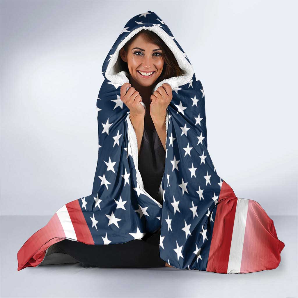 Custom USA Shooting Hooded Blanket 2024 Sporty Style