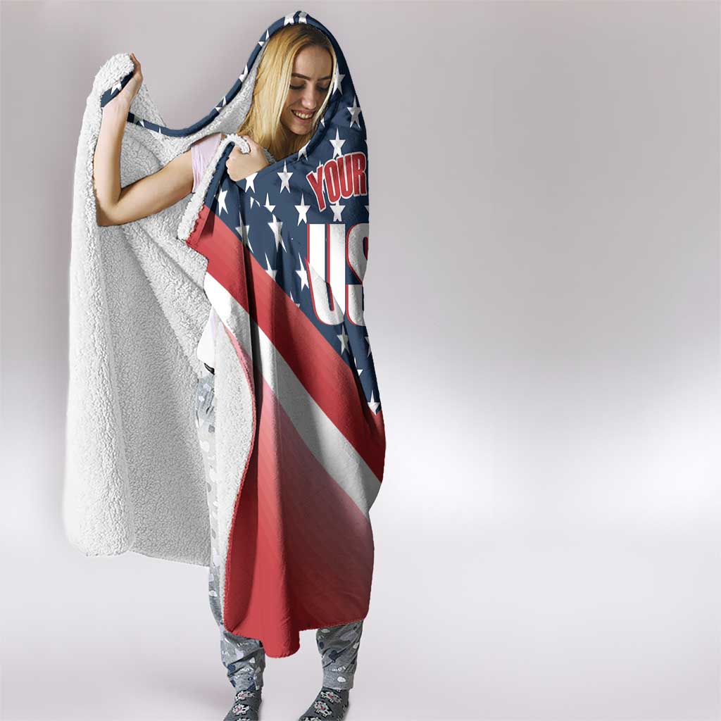Custom USA Shooting Hooded Blanket 2024 Sporty Style