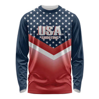 Custom USA Shooting Long Sleeve Shirt 2024 Sporty Style - Wonder Print Shop