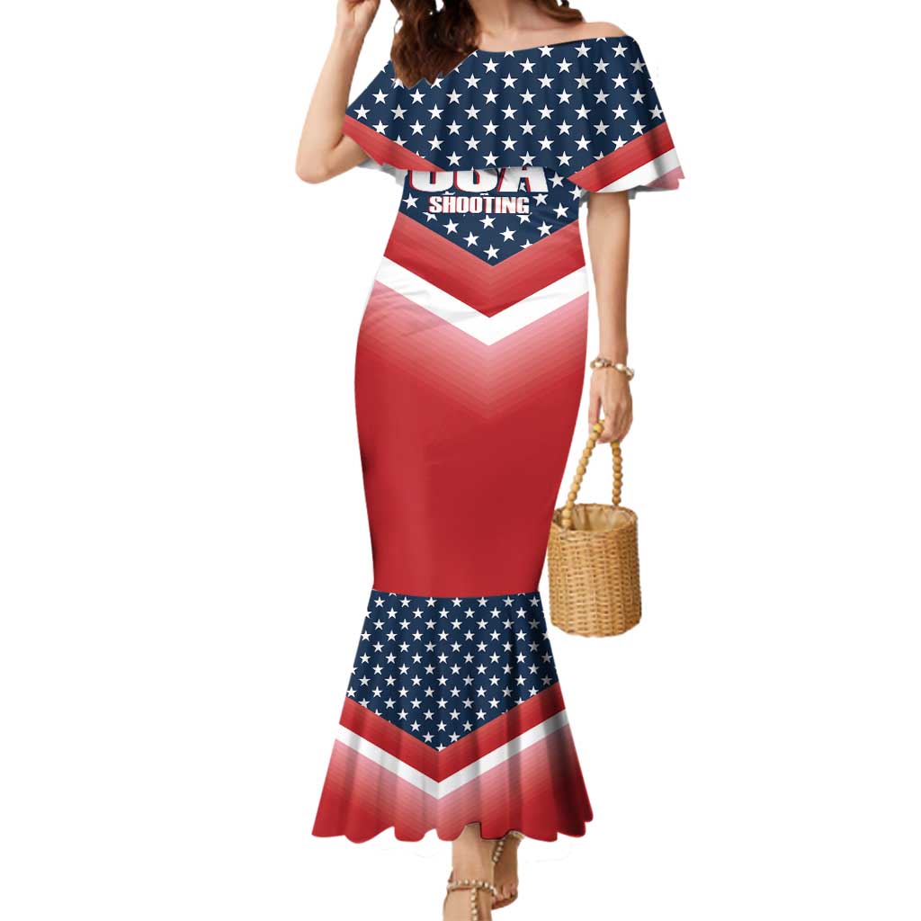 Custom USA Shooting Mermaid Dress 2024 Sporty Style - Wonder Print Shop