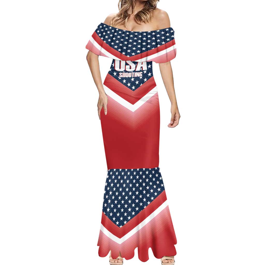 Custom USA Shooting Mermaid Dress 2024 Sporty Style - Wonder Print Shop