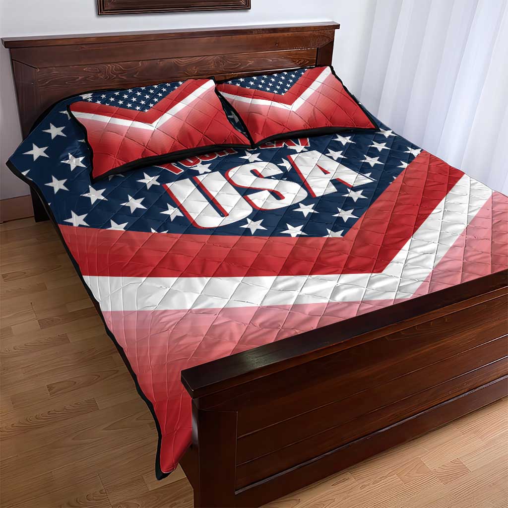 Custom USA Shooting Quilt Bed Set 2024 Sporty Style - Wonder Print Shop