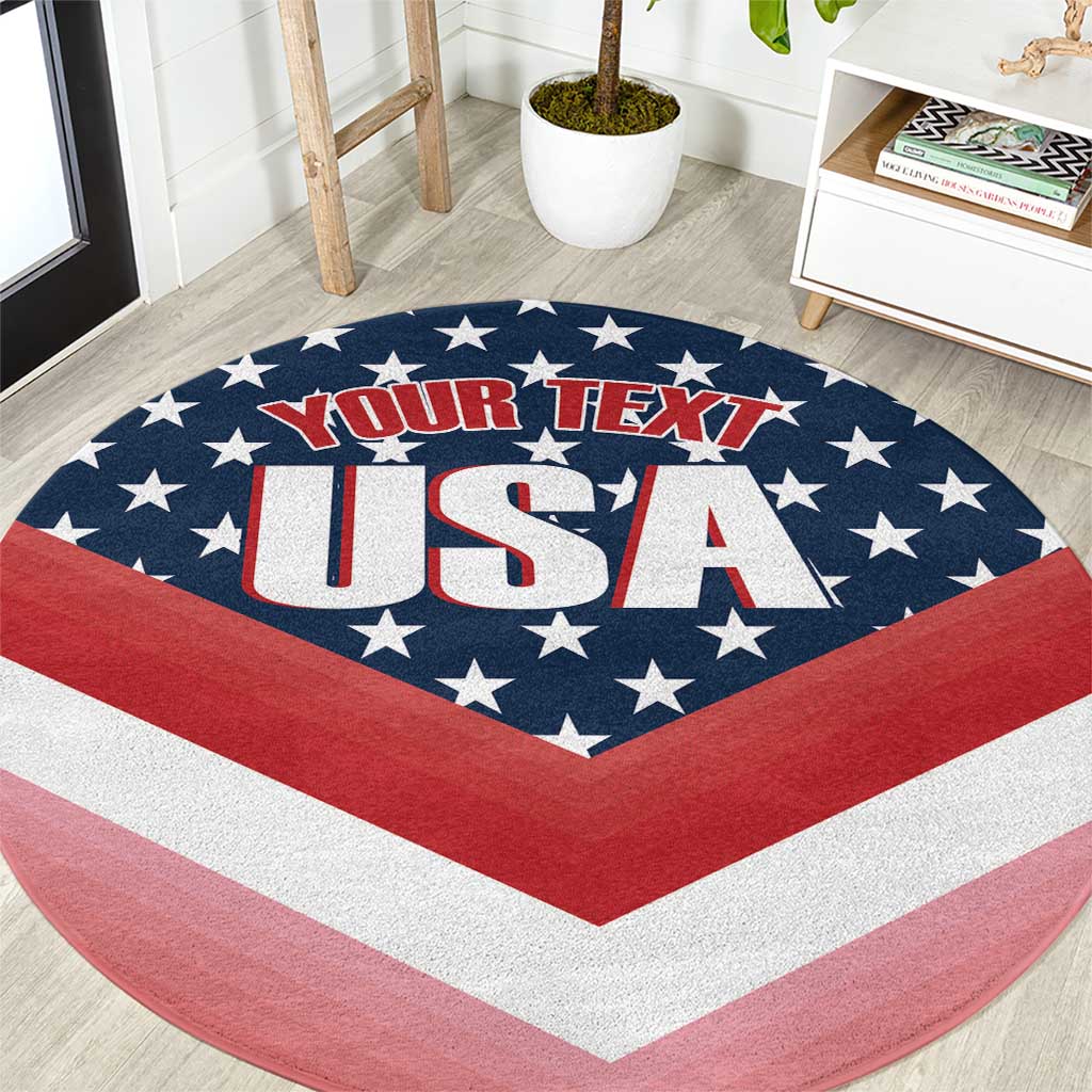 Custom USA Shooting Round Carpet 2024 Sporty Style