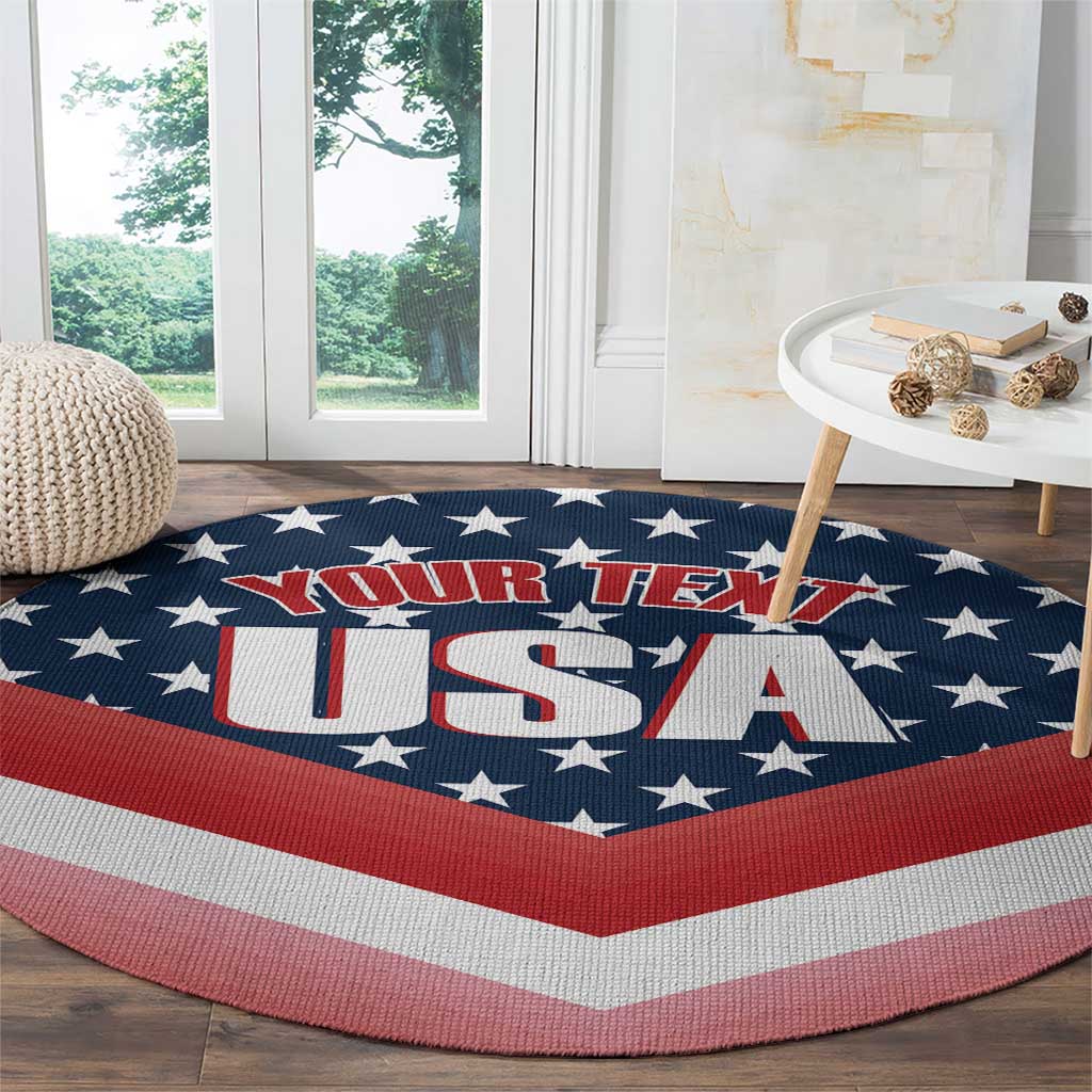 Custom USA Shooting Round Carpet 2024 Sporty Style