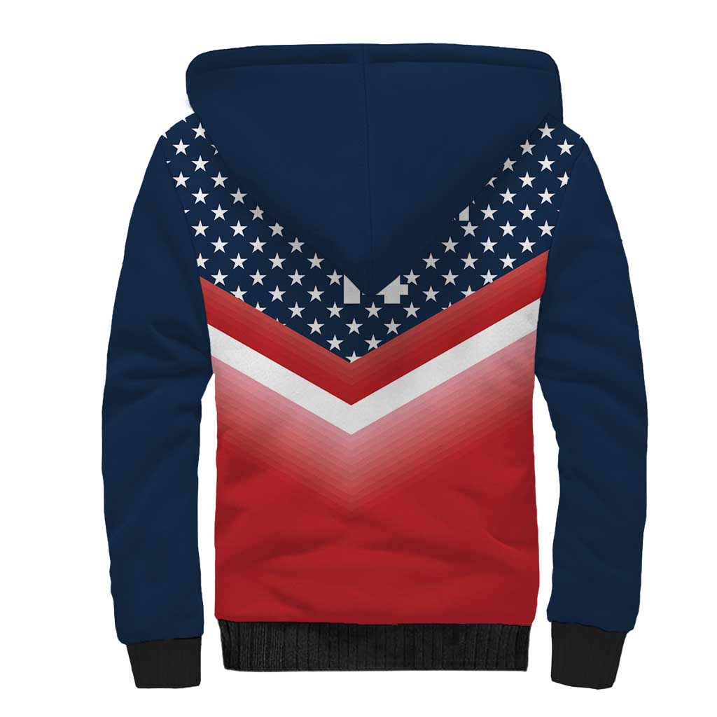 Custom USA Shooting Sherpa Hoodie 2024 Sporty Style - Wonder Print Shop