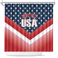 Custom USA Shooting Shower Curtain 2024 Sporty Style
