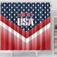 Custom USA Shooting Shower Curtain 2024 Sporty Style