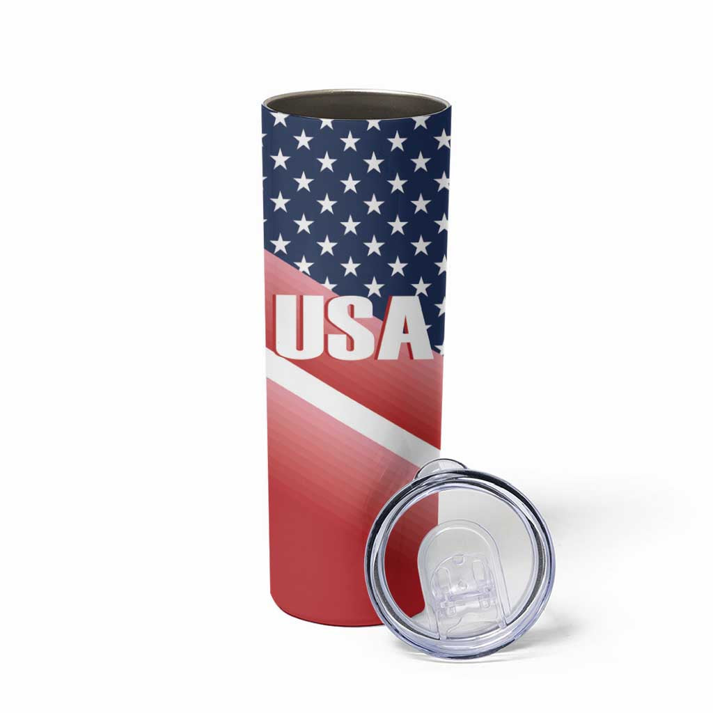 USA Shooting Skinny Tumbler 2024 Sporty Style - Wonder Print Shop