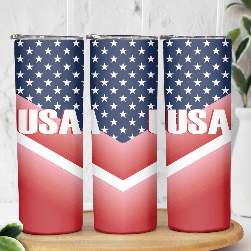 USA Shooting Skinny Tumbler 2024 Sporty Style - Wonder Print Shop