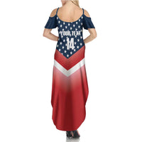 Custom USA Shooting Summer Maxi Dress 2024 Sporty Style - Wonder Print Shop