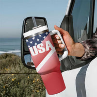 USA Shooting Tumbler With Handle 2024 Sporty Style - Wonder Print Shop