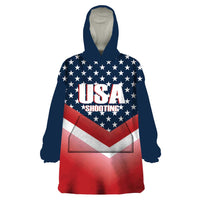 Custom USA Shooting Wearable Blanket Hoodie 2024 Sporty Style - Wonder Print Shop