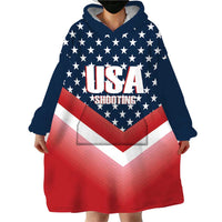 Custom USA Shooting Wearable Blanket Hoodie 2024 Sporty Style - Wonder Print Shop