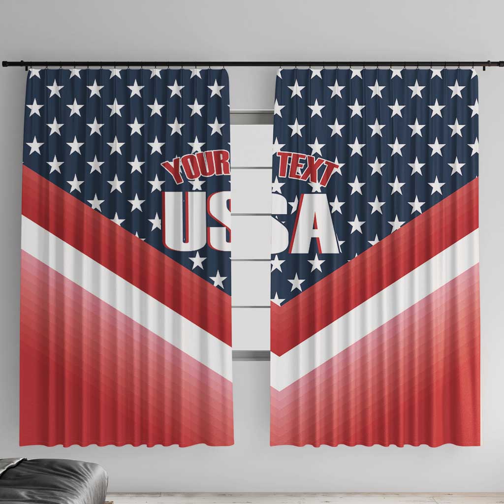 Custom USA Shooting Window Curtain 2024 Sporty Style - Wonder Print Shop