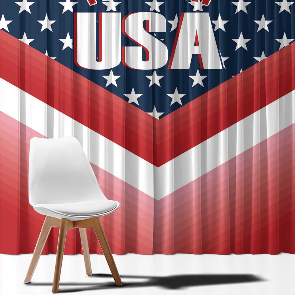 Custom USA Shooting Window Curtain 2024 Sporty Style - Wonder Print Shop