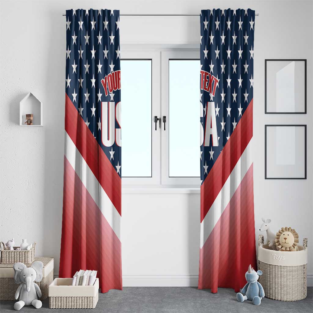 Custom USA Shooting Window Curtain 2024 Sporty Style - Wonder Print Shop