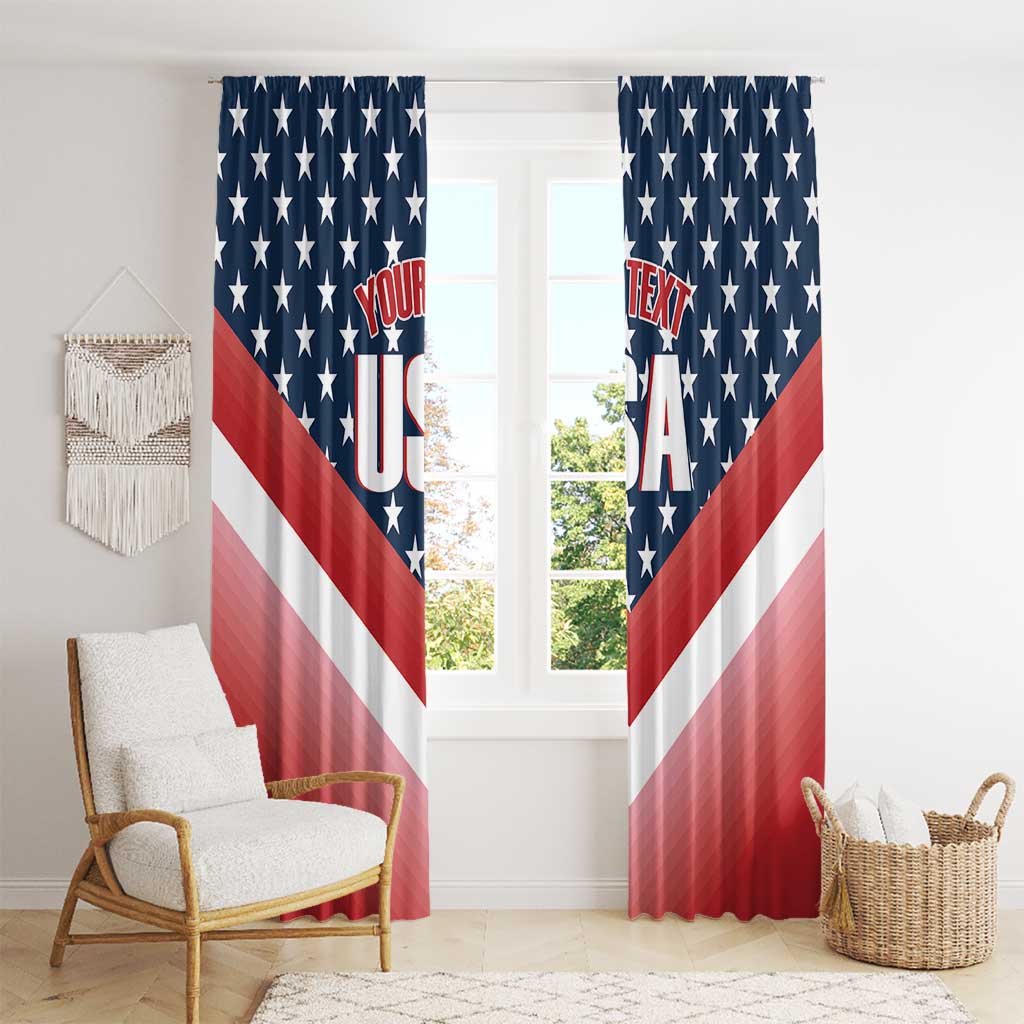 Custom USA Shooting Window Curtain 2024 Sporty Style - Wonder Print Shop