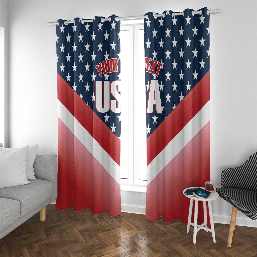 Custom USA Shooting Window Curtain 2024 Sporty Style - Wonder Print Shop