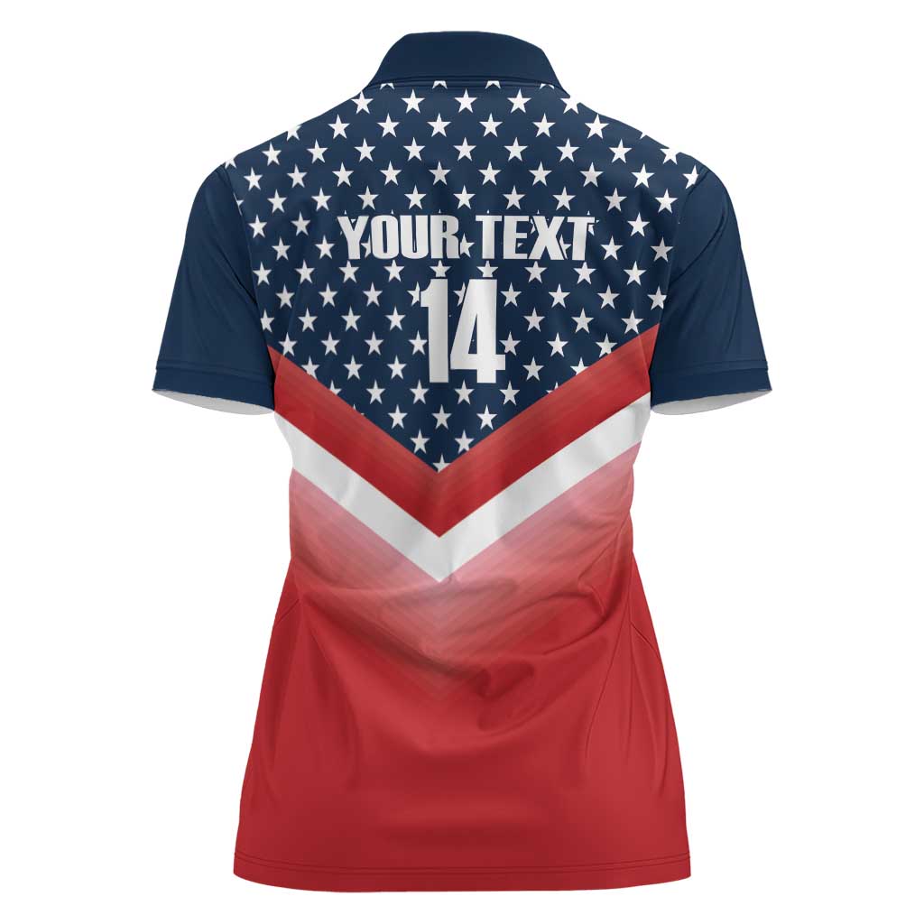 Custom USA Shooting Women Polo Shirt 2024 Sporty Style - Wonder Print Shop