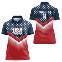 Custom USA Shooting Women Polo Shirt 2024 Sporty Style - Wonder Print Shop
