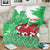 Grunge Green Wales Blanket Celtic Cross Welsh Red Dragon - Wonder Print Shop