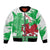 Grunge Green Wales Bomber Jacket Celtic Cross Welsh Red Dragon - Wonder Print Shop