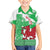 Grunge Green Wales Kid Hawaiian Shirt Celtic Cross Welsh Red Dragon - Wonder Print Shop