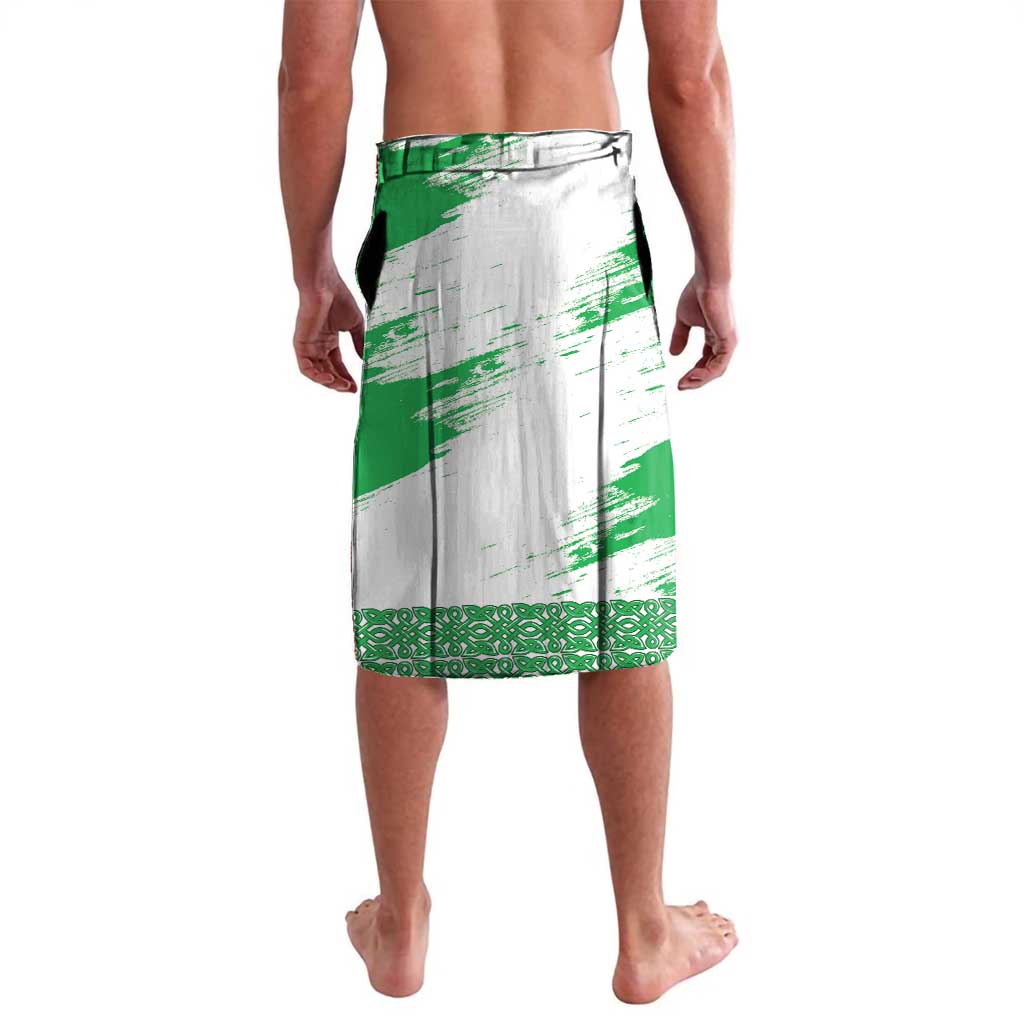 Grunge Green Wales Lavalava Celtic Cross Welsh Red Dragon - Wonder Print Shop