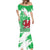 Grunge Green Wales Mermaid Dress Celtic Cross Welsh Red Dragon - Wonder Print Shop