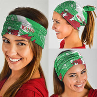 Grunge Green Wales Neck Gaiter Celtic Cross Welsh Red Dragon LT14