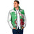 Grunge Green Wales Padded Jacket Celtic Cross Welsh Red Dragon - Wonder Print Shop