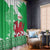 Grunge Green Wales Window Curtain Celtic Cross Welsh Red Dragon - Wonder Print Shop