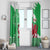 Grunge Green Wales Window Curtain Celtic Cross Welsh Red Dragon - Wonder Print Shop