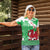 Grunge Green Wales Women Polo Shirt Celtic Cross Welsh Red Dragon - Wonder Print Shop