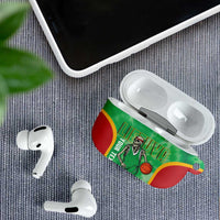 Lithuania Tie Dye Basketball Custom AirPods Case Lietuva Skeleton Green - Wonder Print Shop