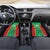 Lithuania Tie Dye Basketball Custom Car Mats Lietuva Skeleton Green - Wonder Print Shop