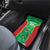 Lithuania Tie Dye Basketball Custom Car Mats Lietuva Skeleton Green - Wonder Print Shop