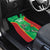 Lithuania Tie Dye Basketball Custom Car Mats Lietuva Skeleton Green - Wonder Print Shop