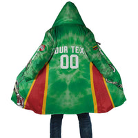 Lithuania Tie Dye Basketball Custom Cloak Lietuva Skeleton Green - Wonder Print Shop