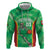 Lithuania Tie Dye Basketball Custom Hoodie Lietuva Skeleton Green - Wonder Print Shop